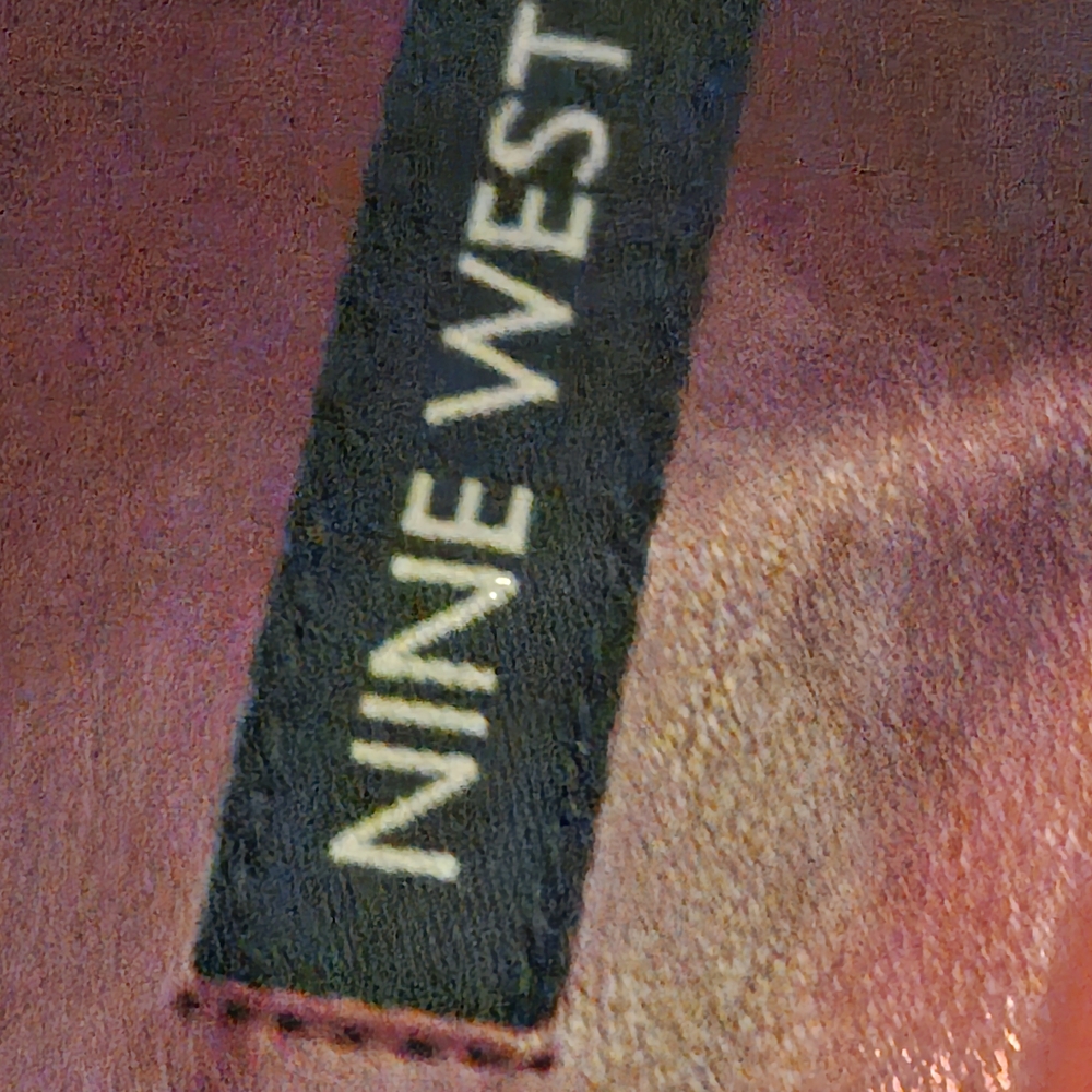 Nine West Glossy Burgundy Ankle Boots - Picture 8 of 9